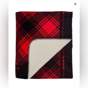 New Victoria Secret PINK Throw Blanket Fleece and Sherpa 50 x 60